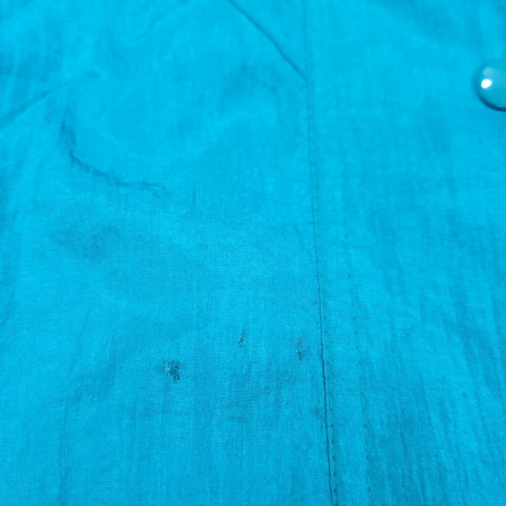 Lavon Petites | Vintage Teal Leisure Jacket | Petite Large - Picture 7 of 13